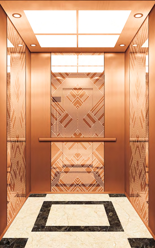 NF-J013 ascensores de pasajeros sin sala de máquinas / ascensores con espacio confortable de alta velocidad estabilidad