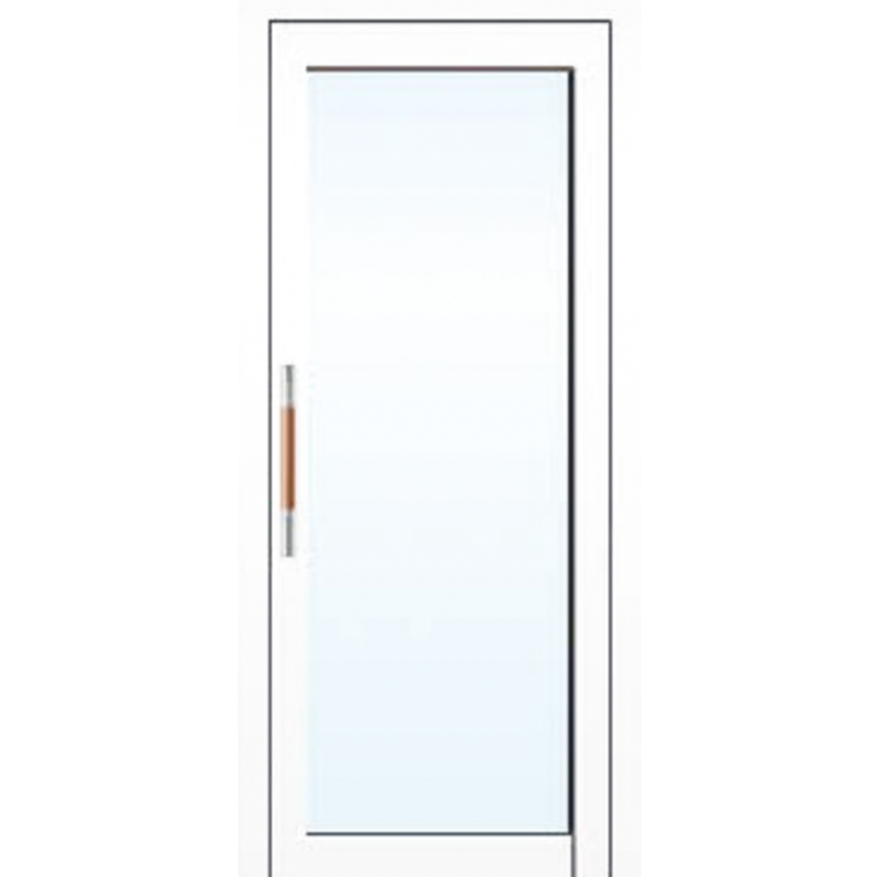 NF-M001 puerta manual de acero inoxidable con líneas blancas 